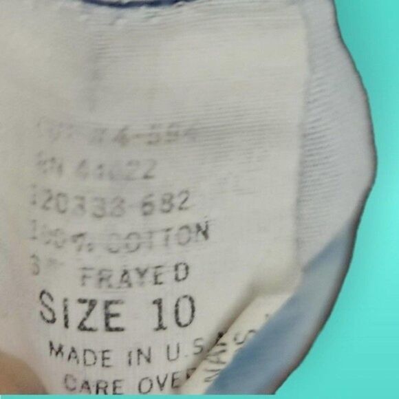 Y2K Moda Int'l the London Jean Cutoff Frayed Distressed Shorts 80s 90s - Sz 10 - Picture 8 of 9